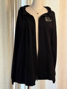 Torrid Black Skull Zip Hoodie Size 3 Plus Size